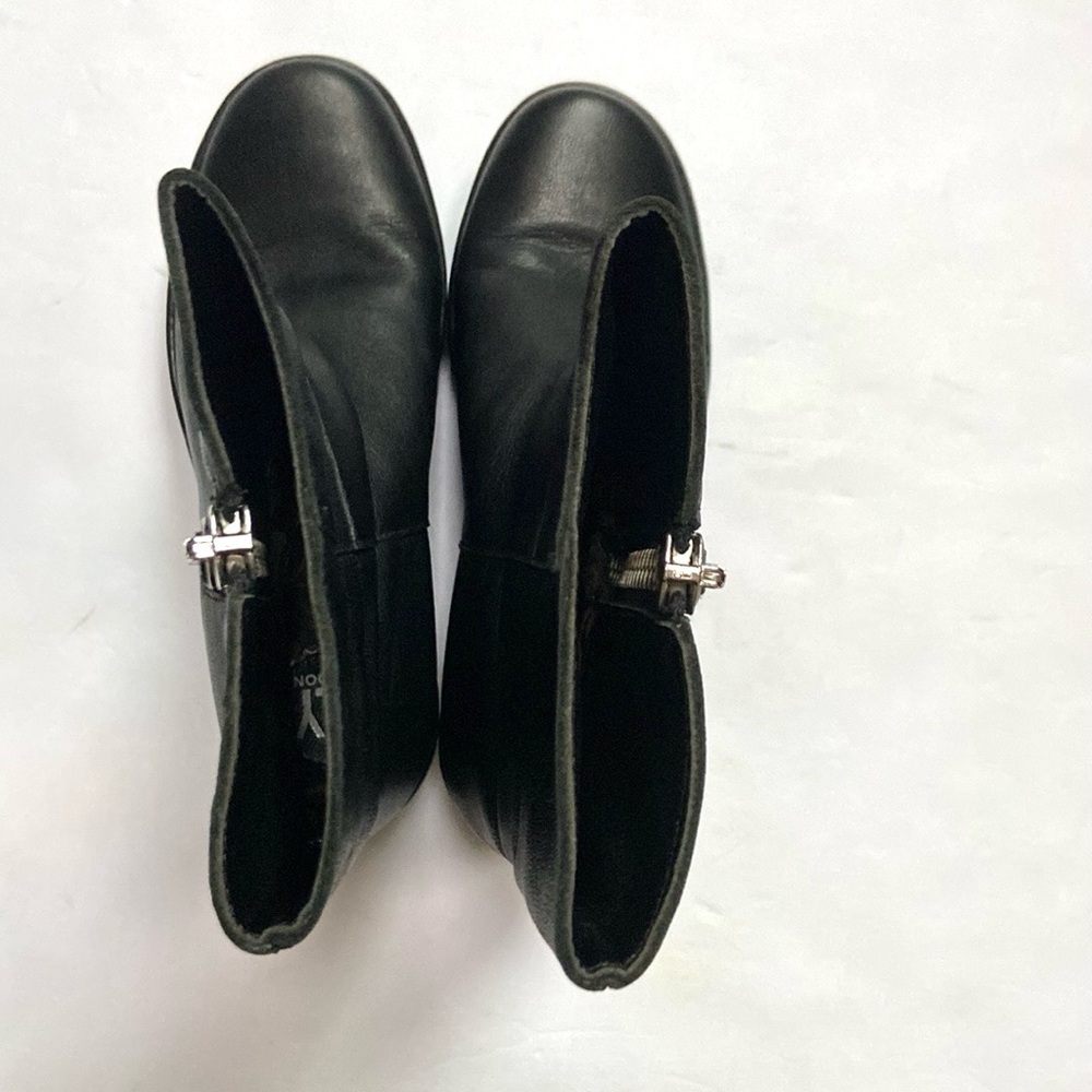 FLY London Yex Leather Fold-over Wedge  Boots - Picture 9 of 16